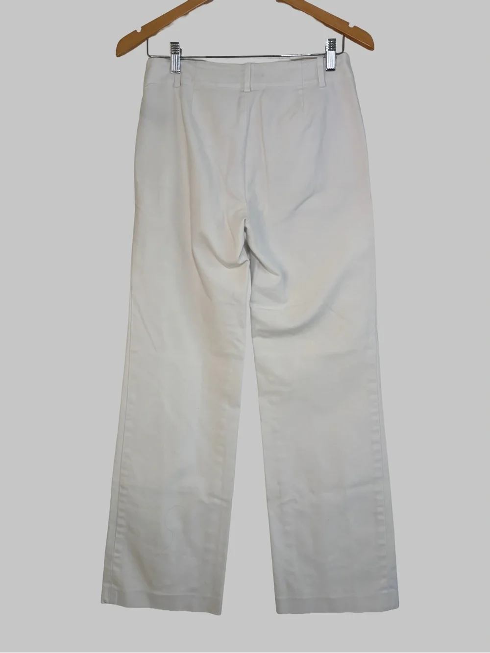 Lauren Ralph Lauren Sanderson White Wide Leg Pants Women’s Size 2 Stretch Cotton
